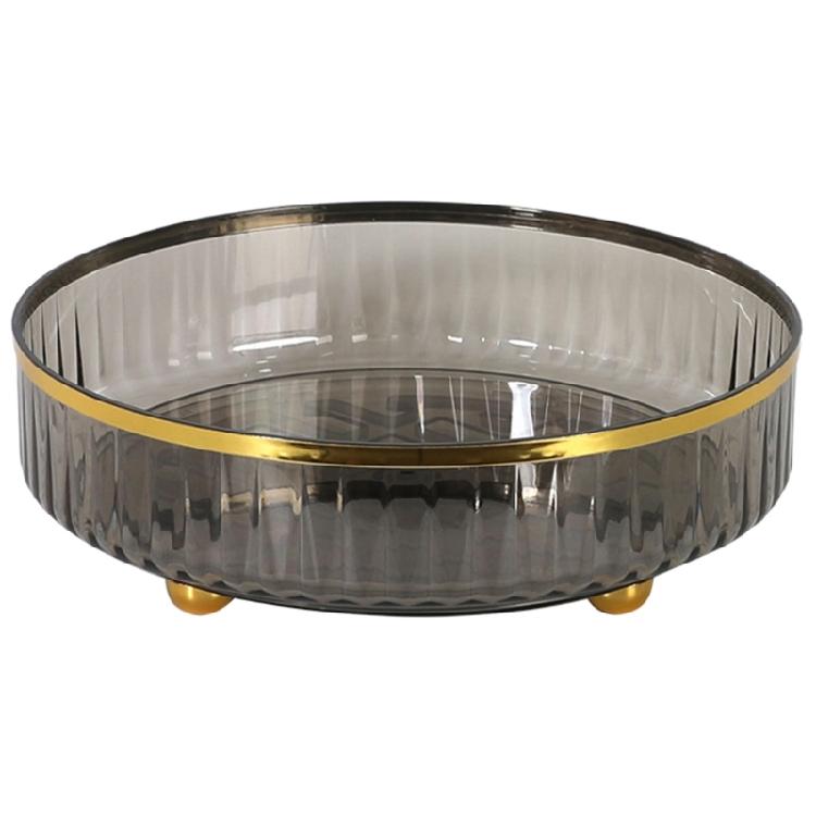 Clear Spinning Skincare Perfumes Organizers Rack Turntable Spice Rack Rotating серый