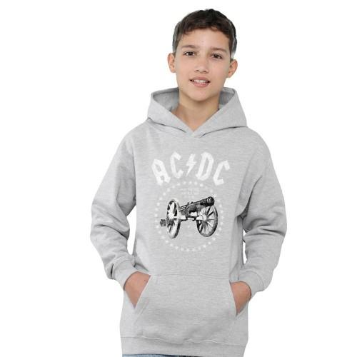 AC/DC Childrens/Kids About To Rock Cannon Pull Over Hoodie