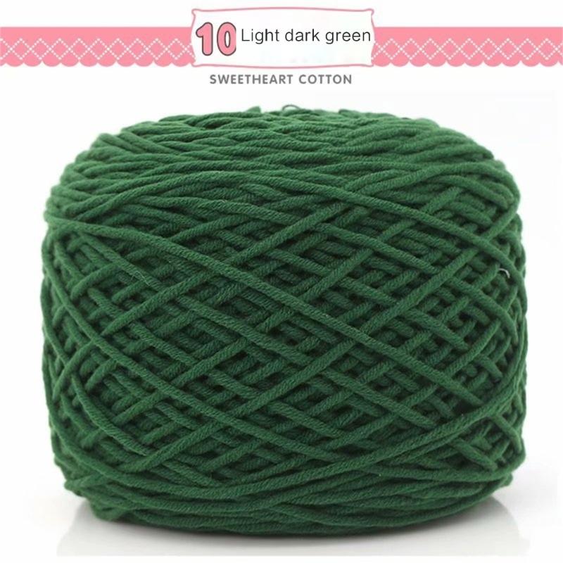 200M Solid Tufting Yarn 8 Strands Yarn For Rug Cotton Yarn For Tufting Guns Multi Color Cotton Knitting Yarn