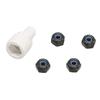 Kyosho Color Nylon Nut (Black) Radio Control Parts MZW13BK