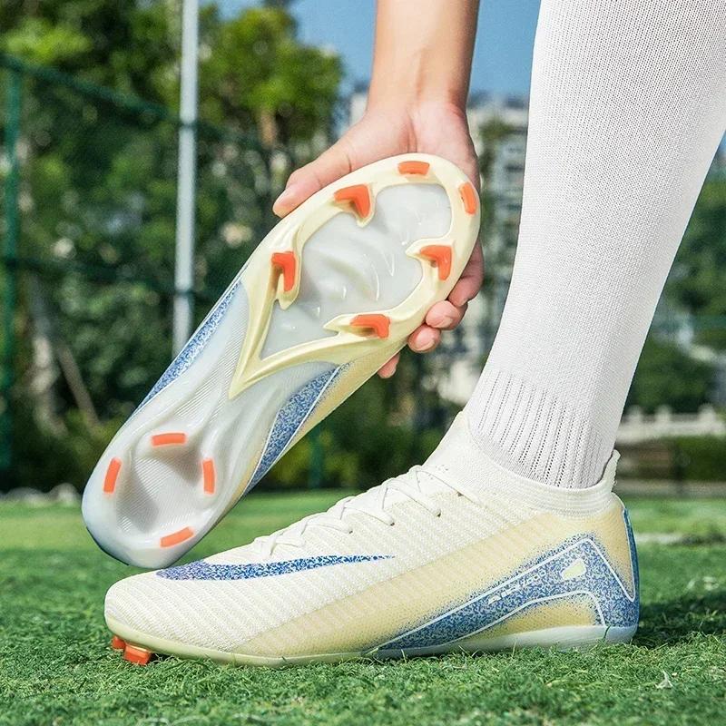 New Men Football Boots Unisex Soccer Shoes Ultralight Breathable Match Drop Shipping Indoor Futsal Professional Training Light