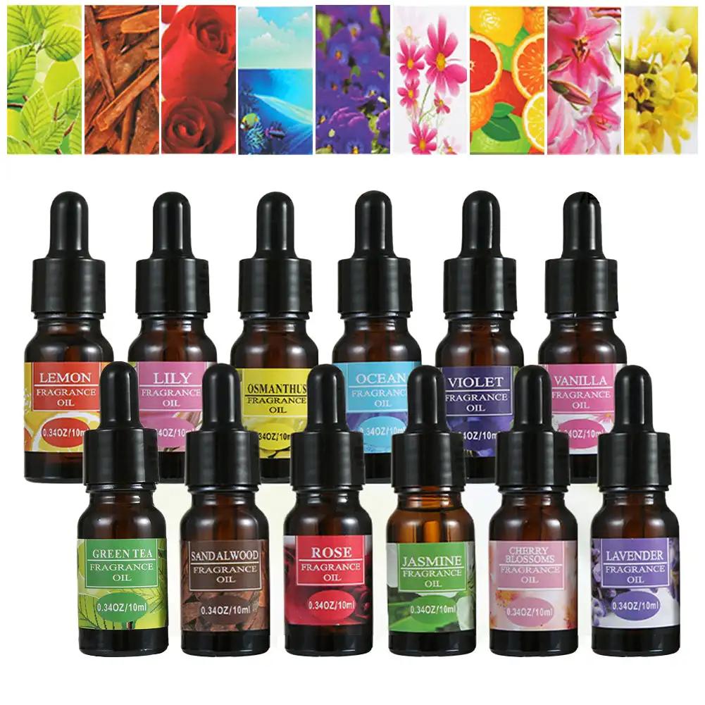 10ml Car Natural Plant Essential Oil for Car Air Freshener Diffuser Humidifier Refill Perfume Flavoring for Car Auto Accessories