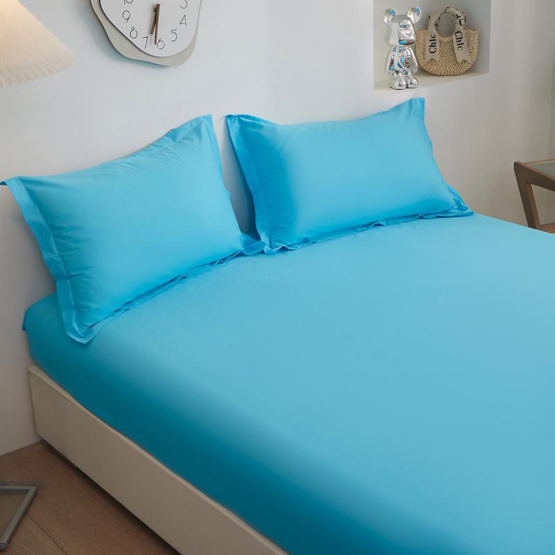 

Новый хлопок чистый хлопок 13372 однотонный твил джет матрас простой матрас защитный чехол нескользящая простыня матрас pillowcase 48 * 74cm/pair озеро синий