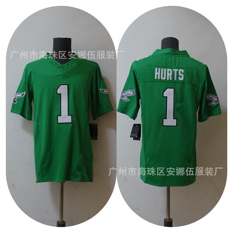 Philadelphia Eagles NFL Football Jersey T-Shirt Embroidered Cotton Sportswear Men Rugby Fan Apparel