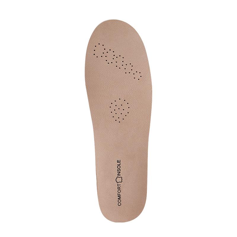 Women's Genuine Leather Insole: Soft, Comfortable, Breathable, Sweat-Absorbent, Deodorant, Latex Thickened, Shock Absorbing, for Summer Sports