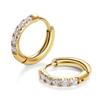 Fashionable and Unique Design High-end Circular Earrings Women's Zircon Earrings