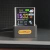 zmart GeekMagic GIFTV Crystal Cube Photo Display Holographic Desktop Smart Weather Station Digital Clock GIF Animation Album Hologram Clock Crystal Ph