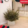 Housse De Sapin De Noël - KOTARBAU® - Ø 45cm - Osier Naturel - Intérieur - Blanc