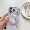 Rubber Fruit Ins Gentle Girl Graffiti Gloves Pony Magnetic Case for iPhone17pro Mobile Phone Case Apple 16promax Matte Film Case 15 Anti-drop