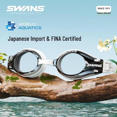 SWANS Waterproof Anti-Fog Swimming Goggles