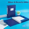 1 Pack Portable Durable A4 Plastic File Box – Dark Blue 1.38inch/2.17inch Document Organizer for Office, School, Home – Stores