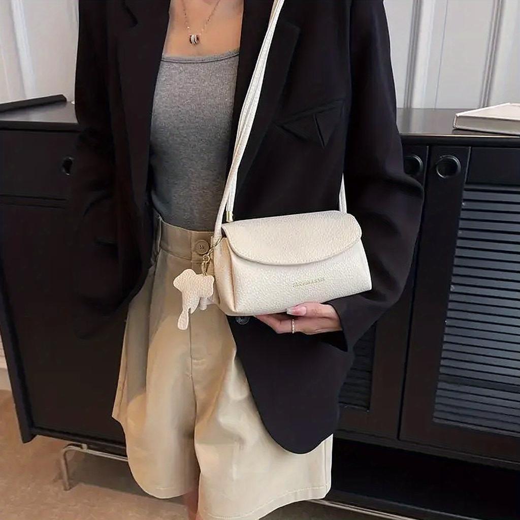 Vintage PU Crossbody Bag Retro Fashion Shoulder Bag Women'S Casual Trendy Handbag & Purse