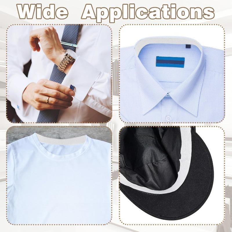 Anti Sweat Collar Sticker Shirt Self-adhesive Sweat Proof Tape Clothes Breathable Collar Stickers Hat Sweat Absorbing Patch
