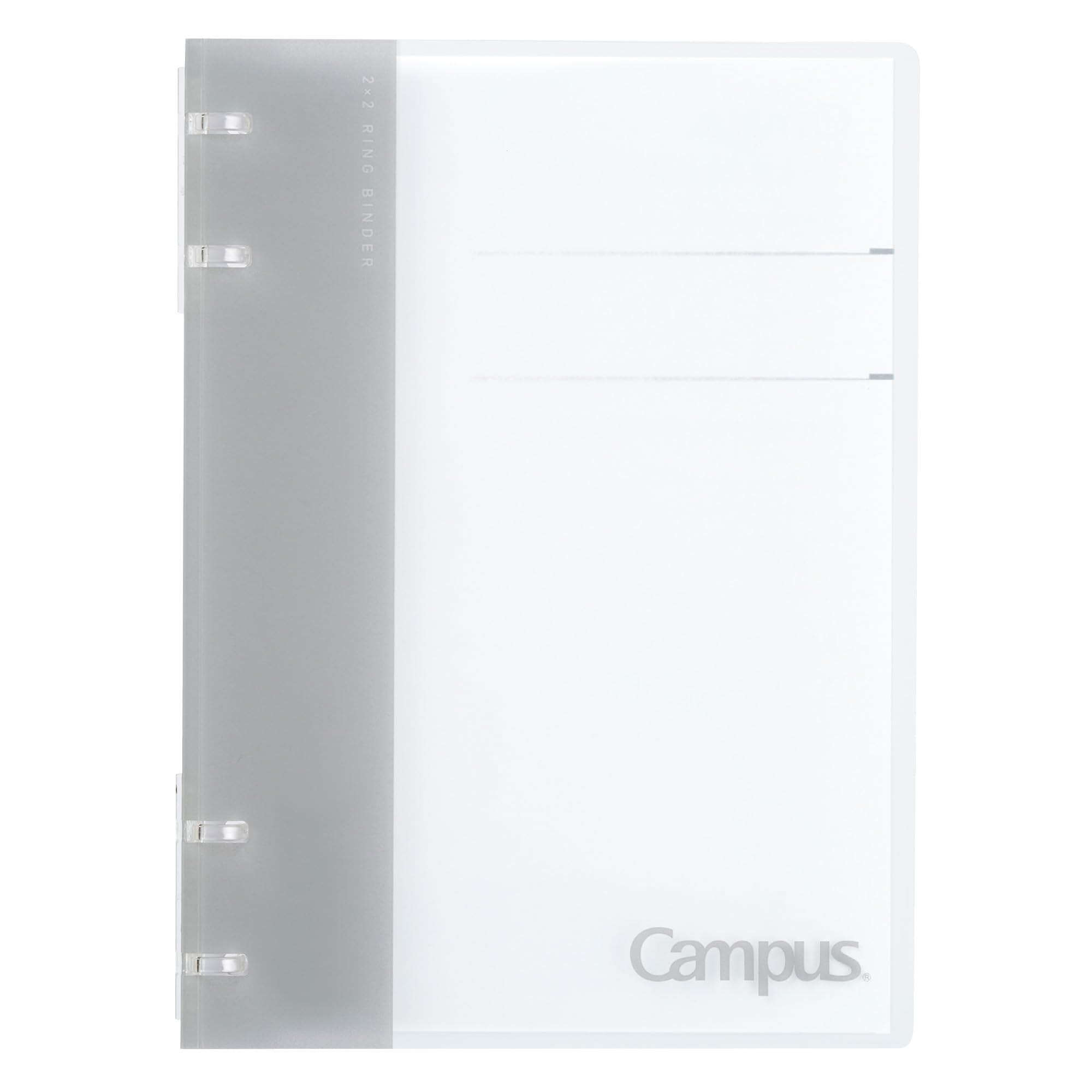 KOKUYO Binder A5 Campus Binder 2x2 Ring Gray Loose-Leaf Notebook-Style RU-NP134M