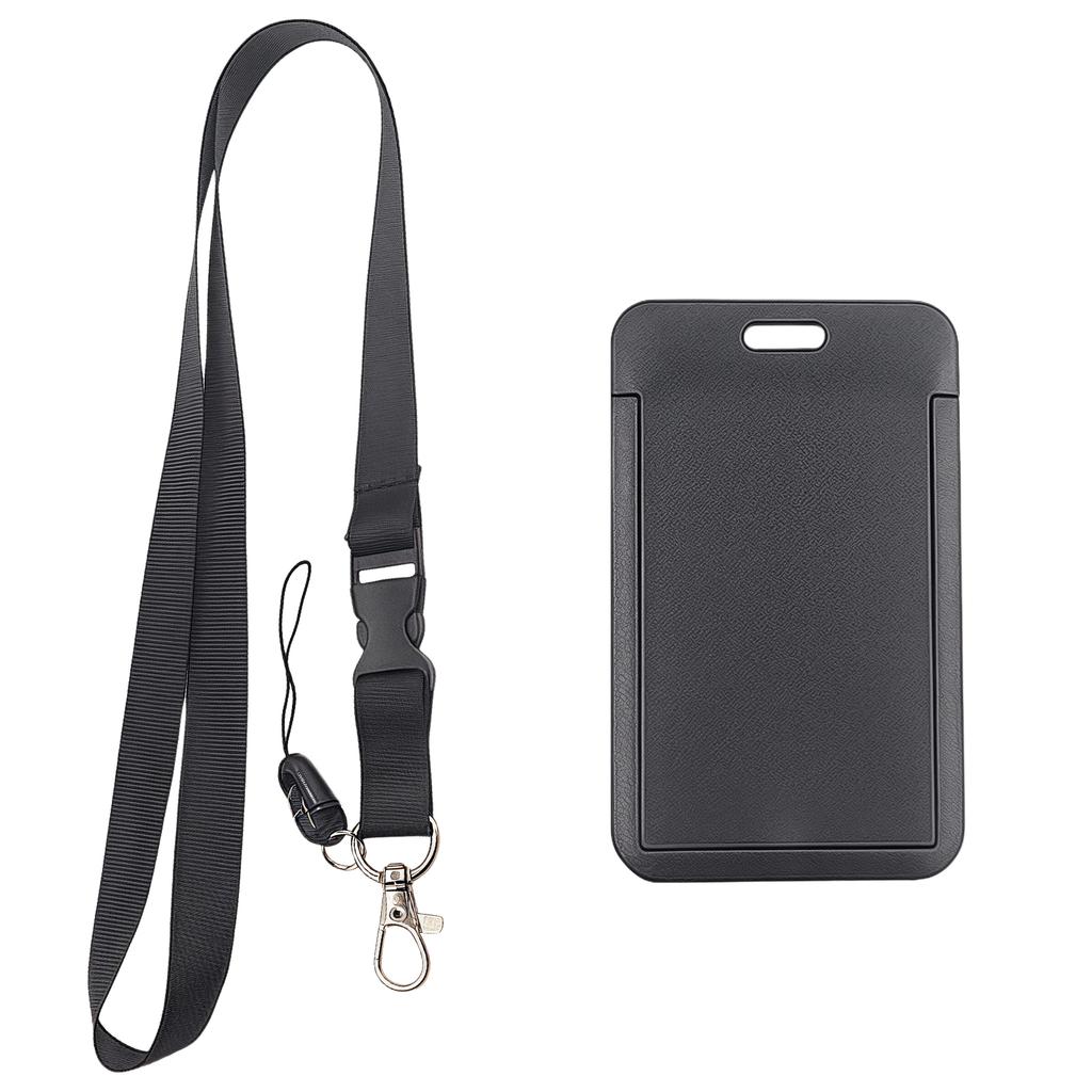 Lanyard With Card Case Water Resistant ABS Card Holder Phone Lanyard Card Sleeve For Work Badge Bus Card Key Accessories