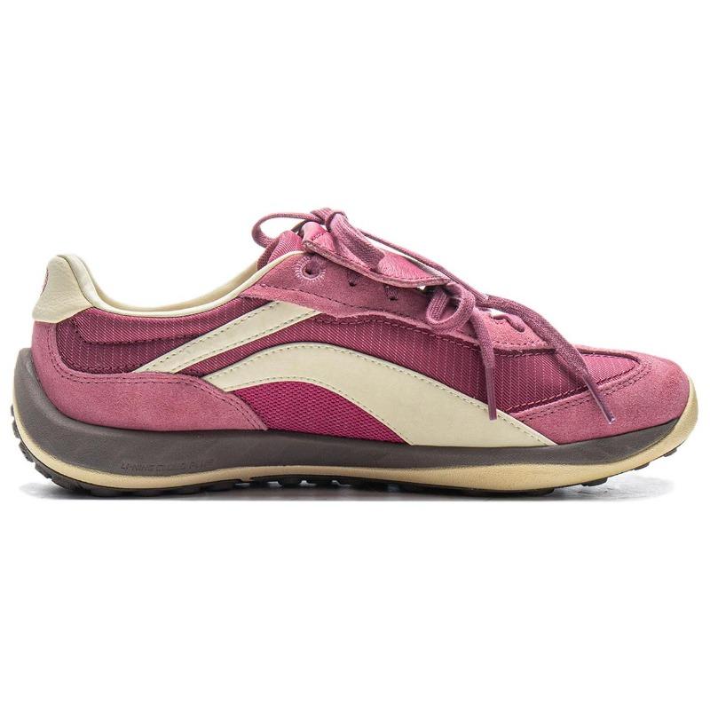 Li-Ning Comfortable Minimalist Shock Absorption Rebound Low-Top Lifestyle Sneakers Unisex Sneakers Rose-Pink AGLV096-4