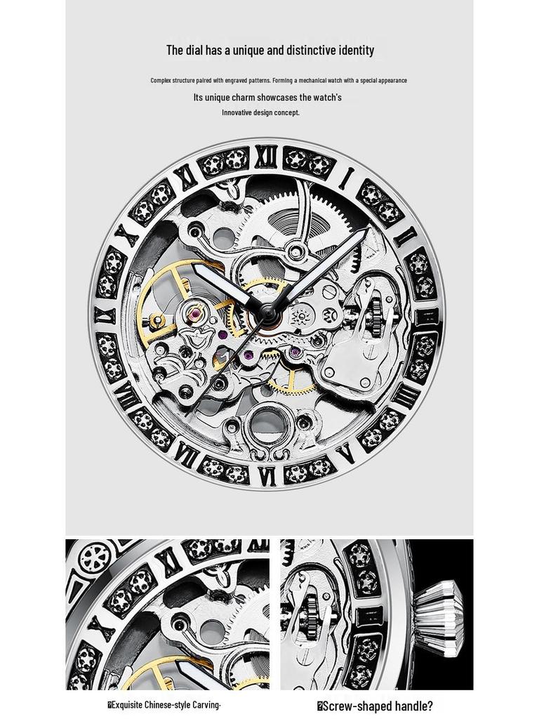 Reloj Mecánico de Lujo Suizo TWCIS Resistente al Agua para Celebridades con Diseño de Alta Calidad