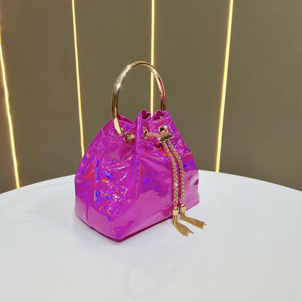 New Korean Style Minimalist Versatile Women Handbag, Niche Chain Bucket Purse, Elegant Lady Handheld Crossbody Evening Party Bag
