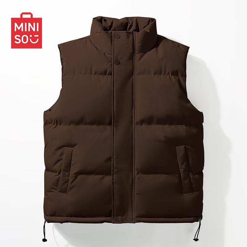 MINISO Men's Winter Stand Collar Padded Vest