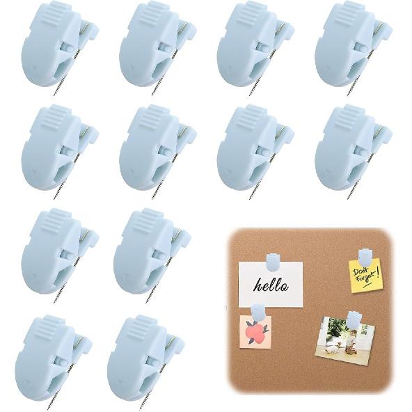12 Pcs Cubicle Clips for Fabric Walls, Durable Plastic Cubicle Wall Clips and Cubicle Wall Hangers for Pictures, Sturdy Cubicle P for Office
