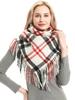 Imitation Cashmere Women Scarf Winter Plaid Fringed Scarve Pashmina Mujer Female Echarpe Hiver Foulard Bufanda Thick Wrap Shawls