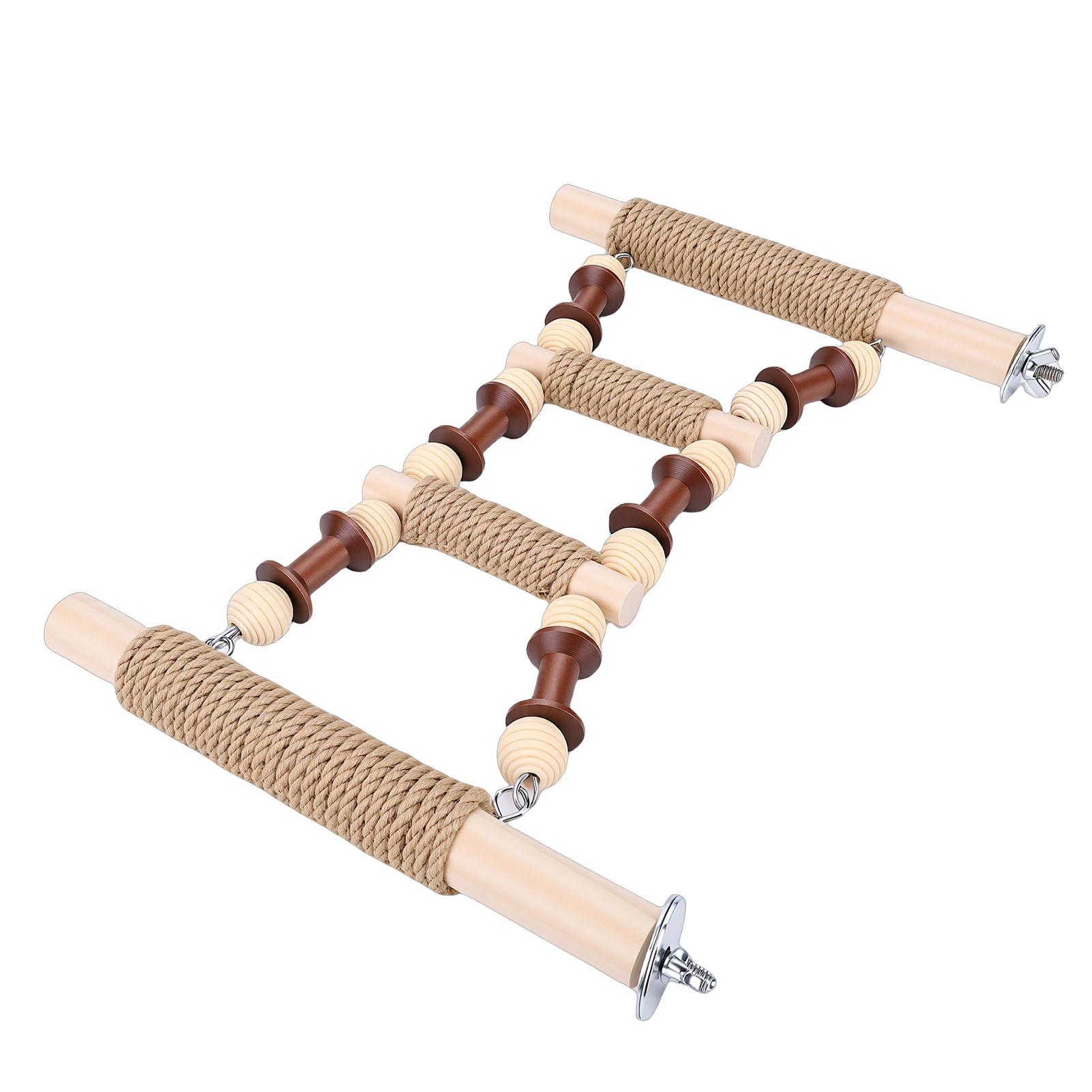 

Parrot Bridge Non Slip Beech Wood Cage Accessory Bird Exercise Climbing Ladder Pet Toy