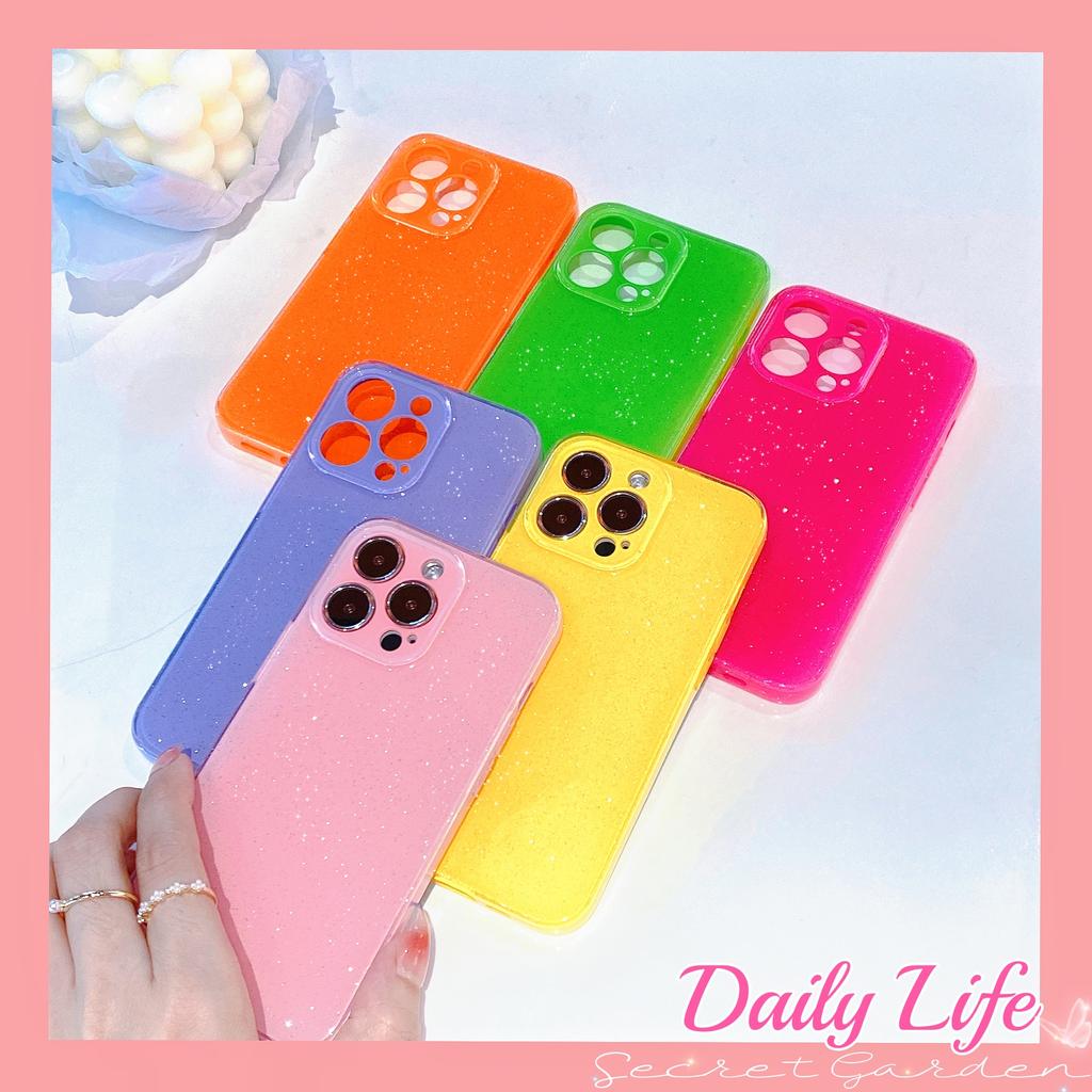 Luxury Bling Glitter Neon Candy Color Case For iPhone 17 Air 16 15 14 Plus 13 11 12 Pro X XS XR Max Soft Silicone Bumper Cover