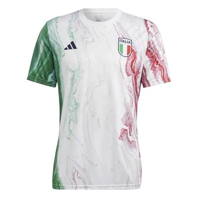 adidas Men's Italy 2023 Pre-Match Jersey Green White Red HS9868