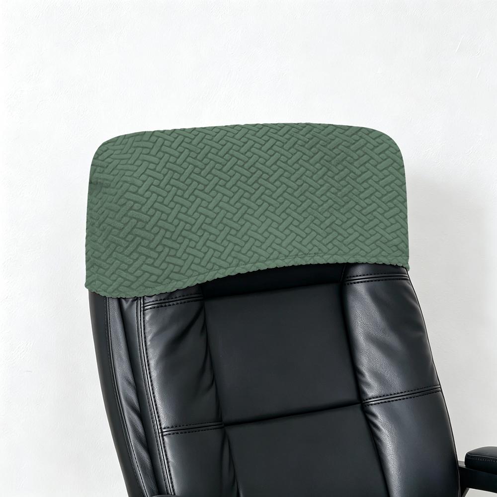 Elastic Office Chair Backrest Cover Solid Dustproof Headrest Protector Slipcover