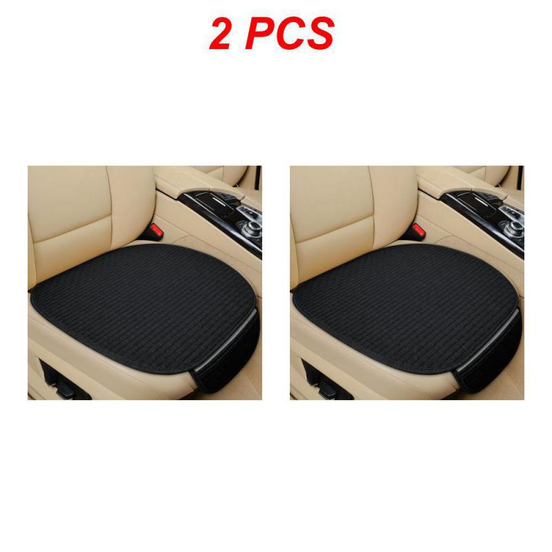 1/2pcs Universal Car Seat Cover Linen Fabric  Non-slip Ventilation Breathable Comfortable Seat Protector Cushion Car Accessories