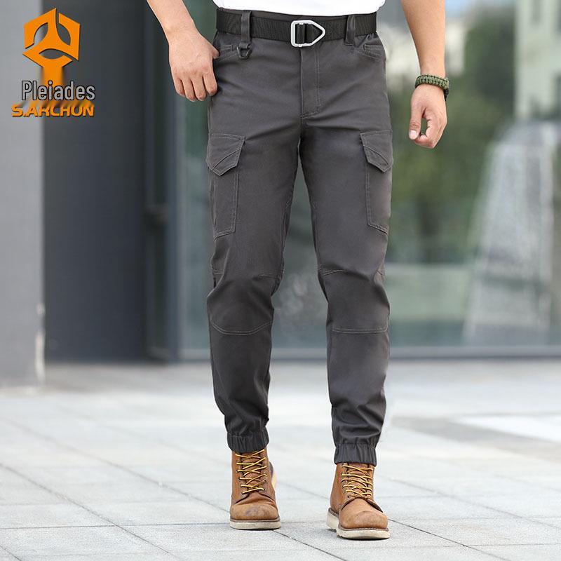 

Тактические брюки Onken Glock с манжетами для мужчин: Удобные, Универсальные, Зауженные брюки для работы на открытом воздухе и тренировок, Весенне-осенняя одежда XXL