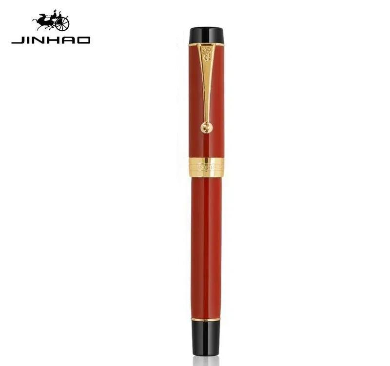 Jinhao 100 Centennial Resin Fountain Pen EF/F M / Bent Nib Golden Clip Business Office School Supplies Stationery PK 9019