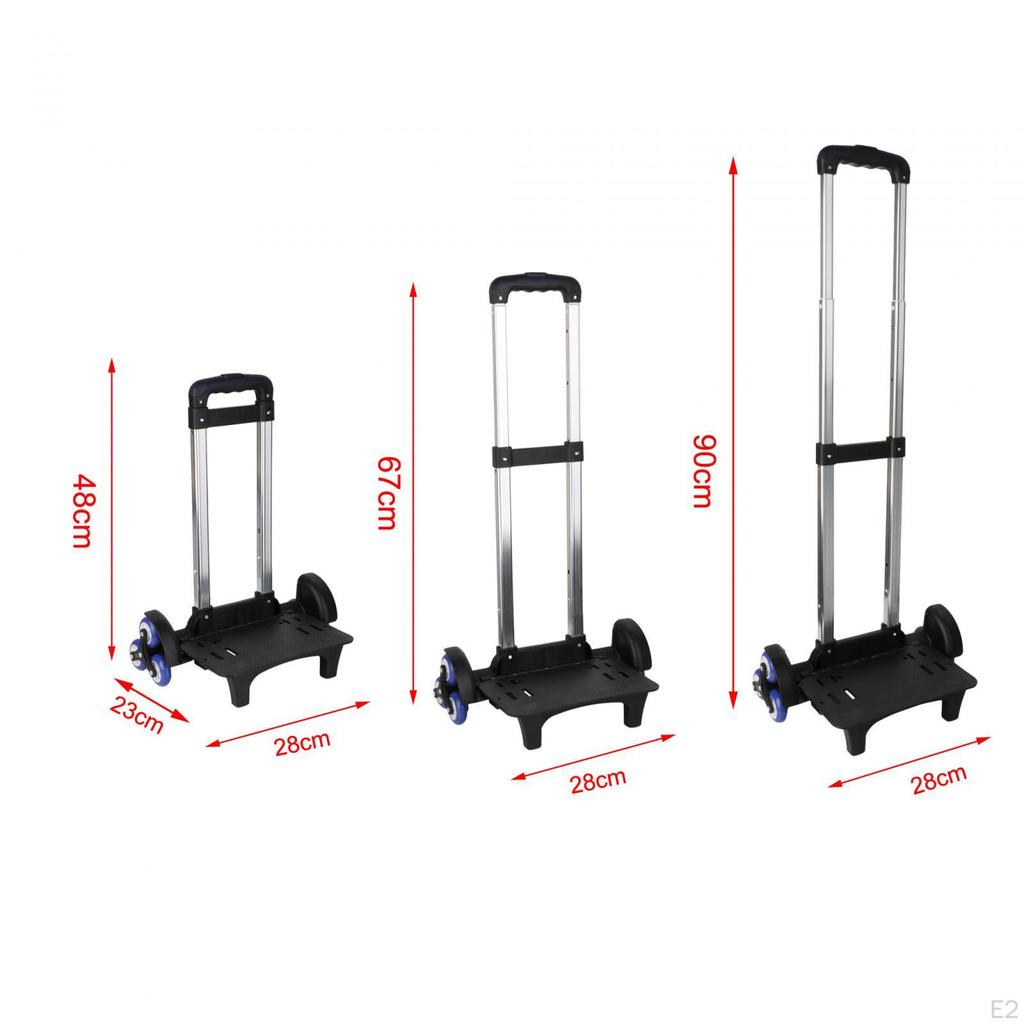 Stair Climber Folding Hand Truck Aluminium Trolley with 6 Wheels for Fishing Shopping