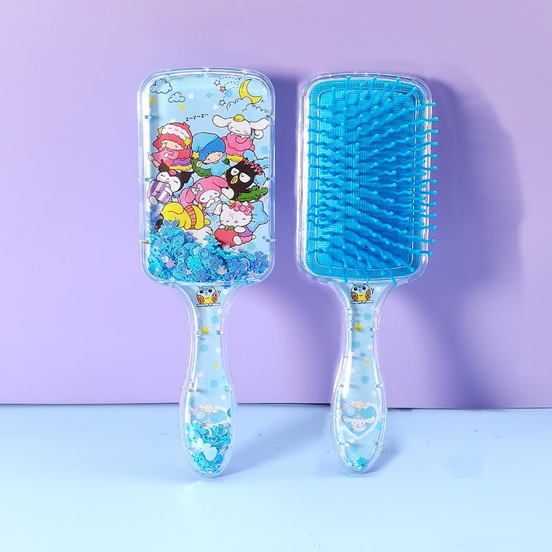 Kawaii Sanrio Kuromi Air Cushion Massage Combs My Melody Cinnamoroll Comb Hair Brush Hairdressing Tool Girls Gift