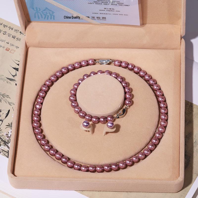 Mother-of-Pearl Shell Bead Necklace for Women - Perfect Mother's Day Gift