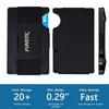 Wallet - Blocking Front Pocket Credit Card Holder - Metal Walletn With Cash Strap Money Clip