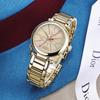 Vivienne Westwood Quartz Watch Stainless Steel Band Gold Dial 50 Meters Water Resistant Women watches Silver VV006KGD