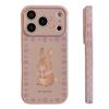 Purple floral rabbit apple 17 mobile phone case iphone16promax for 15 gentle 13 soft set 14 cartoon