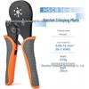 HSC8 16-6 Hex Ratchet Crimping Tool for Wire End Sleeves, Black