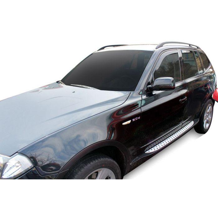 Déflecteurs d'air - BMW X3 E83 (2003-2010) - Aérodynamique - Teinté noir - Montage facile