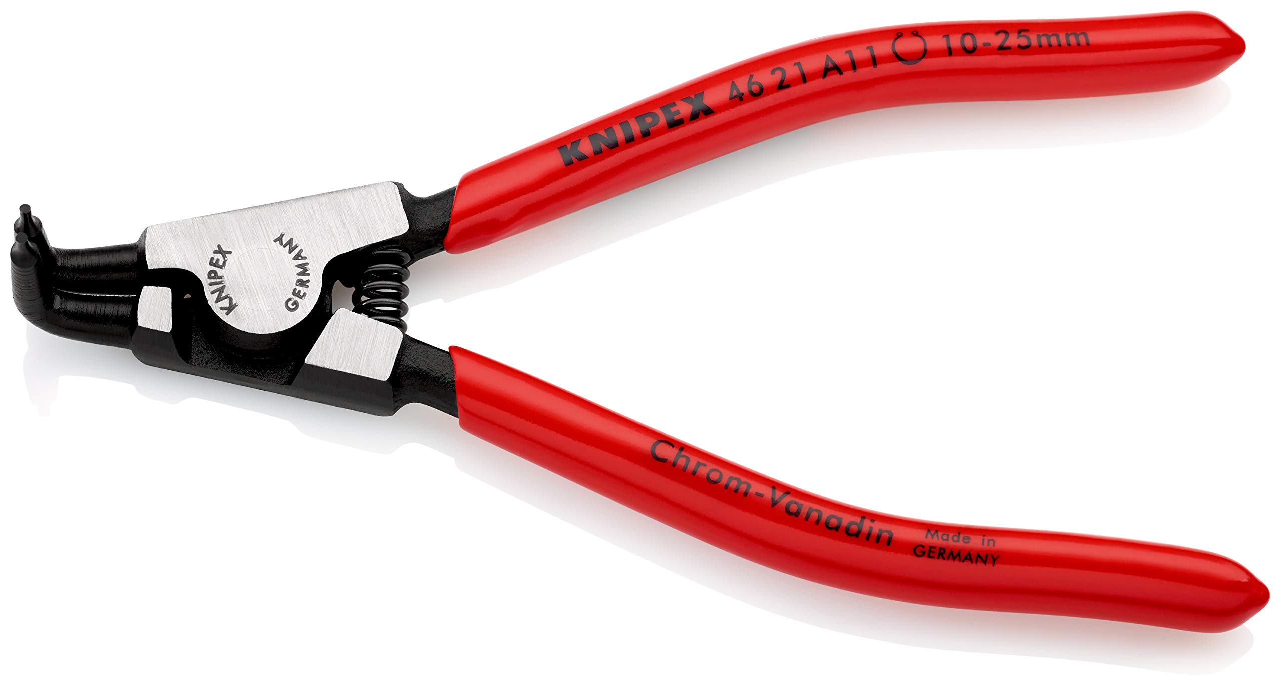 

KNIPEX 90 Degree Snap Ring Pliers for 4621A11 Shafts, 10-25mm, чёрный