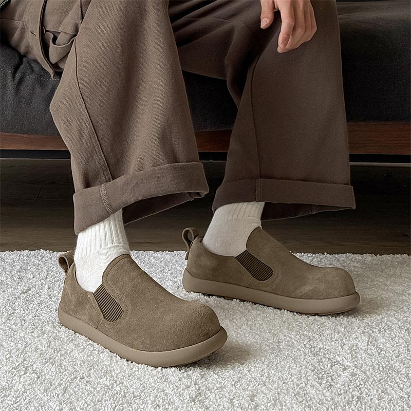 Fashion New Premium High Quality Suede Loafers Handmade Non-slip Men's Casual Shoes Slip On Flats Comfortable Soft Leisure Driving Shoes