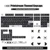 130 Keys Angel Lie Themed Five Sides Dye Sublimation PBT Keycaps Cherry Profile Cute Key Cap for MX Switches Mechanical Keyboard