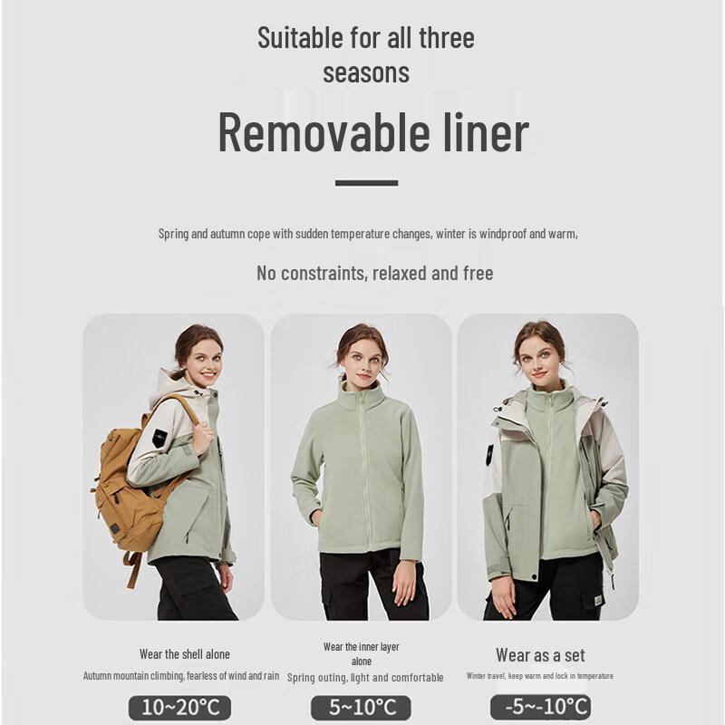 Combo 3-in-1 Outdoor Waterproof Jacket
