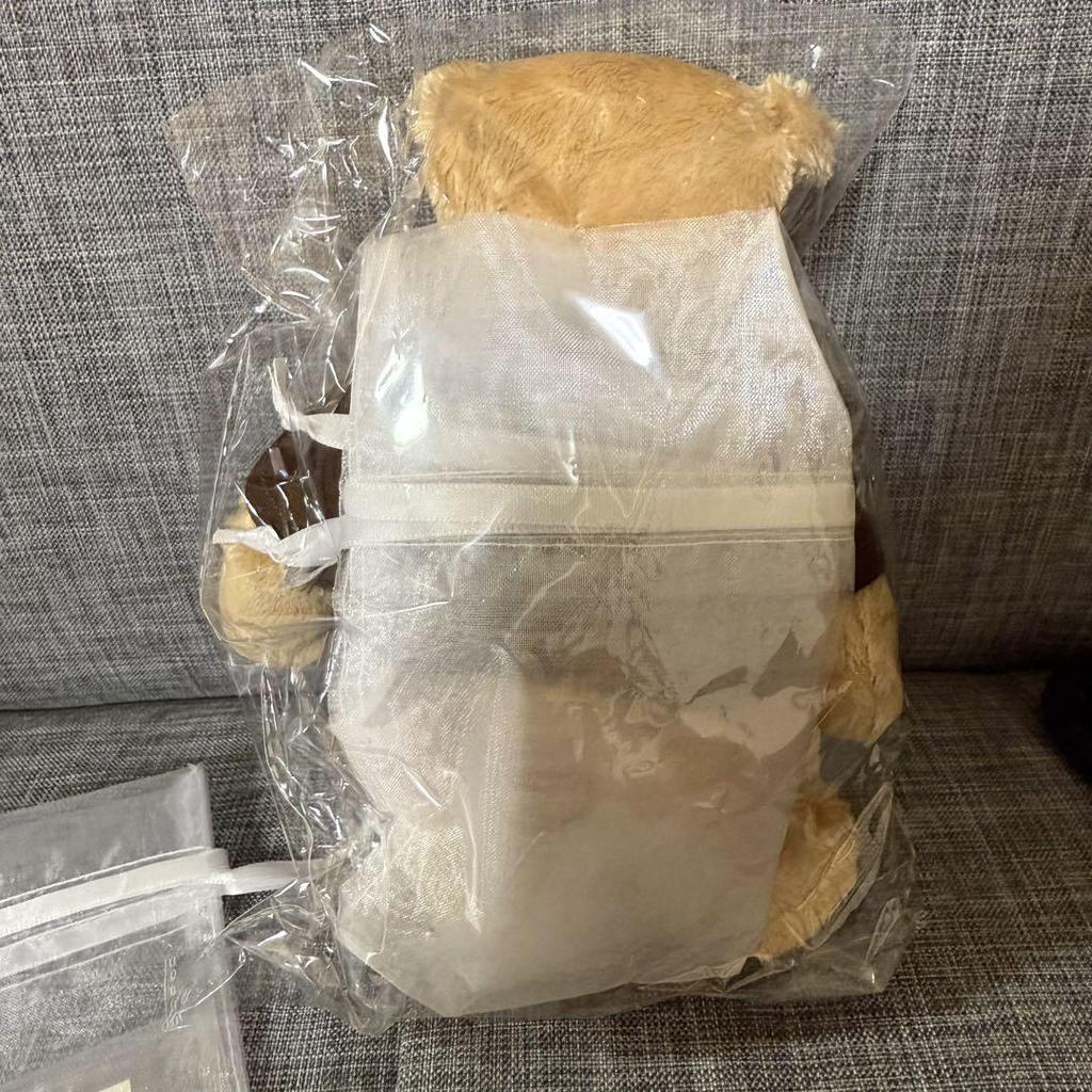 [USED] Lexus Original Message Mini Teddy Bear & Japanese Cypress Coaster