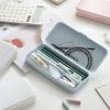 Multifunctional Rectangle Pencil Case Creative Plastic School Office Organizer Storage Supplies for Students