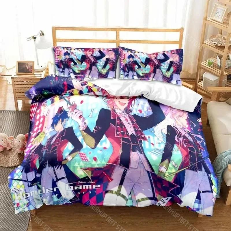 3D Anime Rock Band Ensemble Stars All Season Twin Bedding Set 3 Piece Comforter Set Bed Duvet Cover Double King Comforter Cover