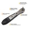 Double head 36 tooth black mini ratchet screwdriver forward reverse wrench cross shaped flat screw bits repair kit