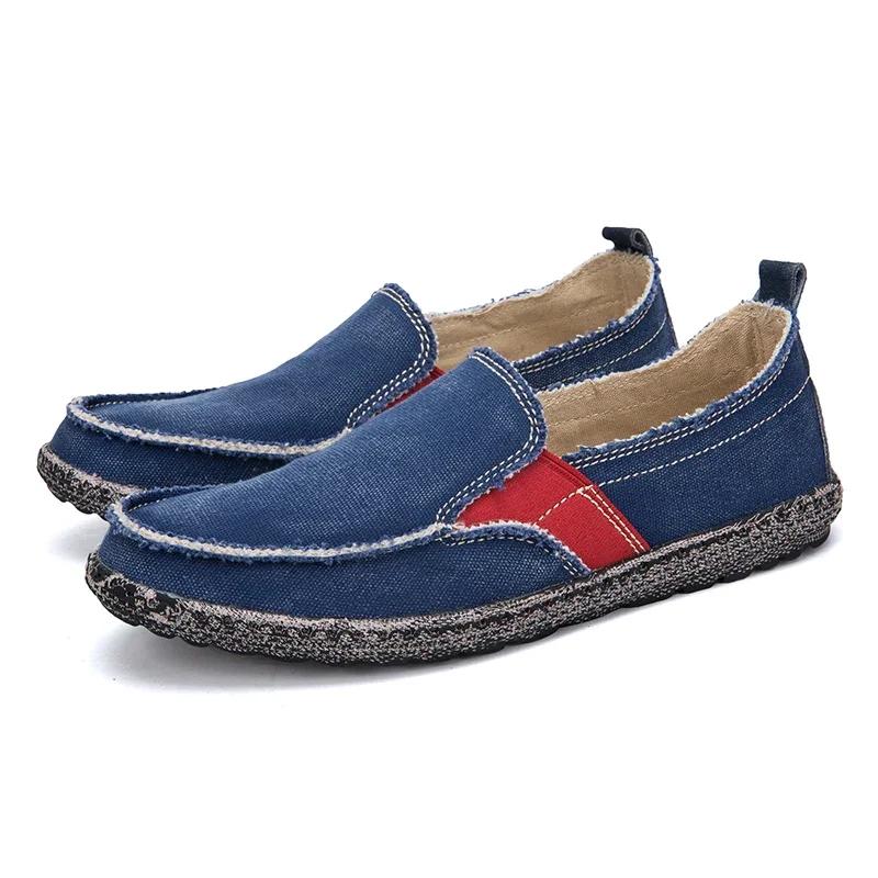 2024 Summer Men Canvas Shoes Ventilation Casual Shoes Men Loafers Comfortable Ultralight Casual Shoes