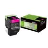 Lexmark Toner 802M MAGENTA Toner Cartridge - 80C20M0 - 1,000 Pages